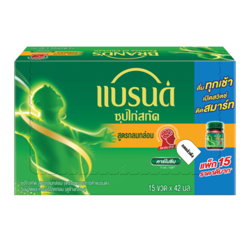 แบรนด์ซุปไก่สกัด รสกลมกล่อม 42 มล. x 15 ขวด แบรนด์ซุปไก่สกัด รสกลมกล่อม 42 มล. x 15 ขวด